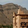 Mountains, palm grove and Kasbah